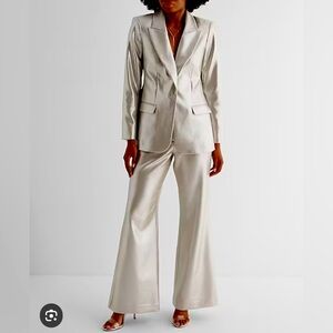 Express metallic gold blazer Sz S